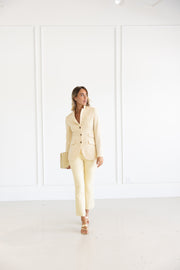 DF CASHMERE RIDING JACKET - BUTTER YELLOW