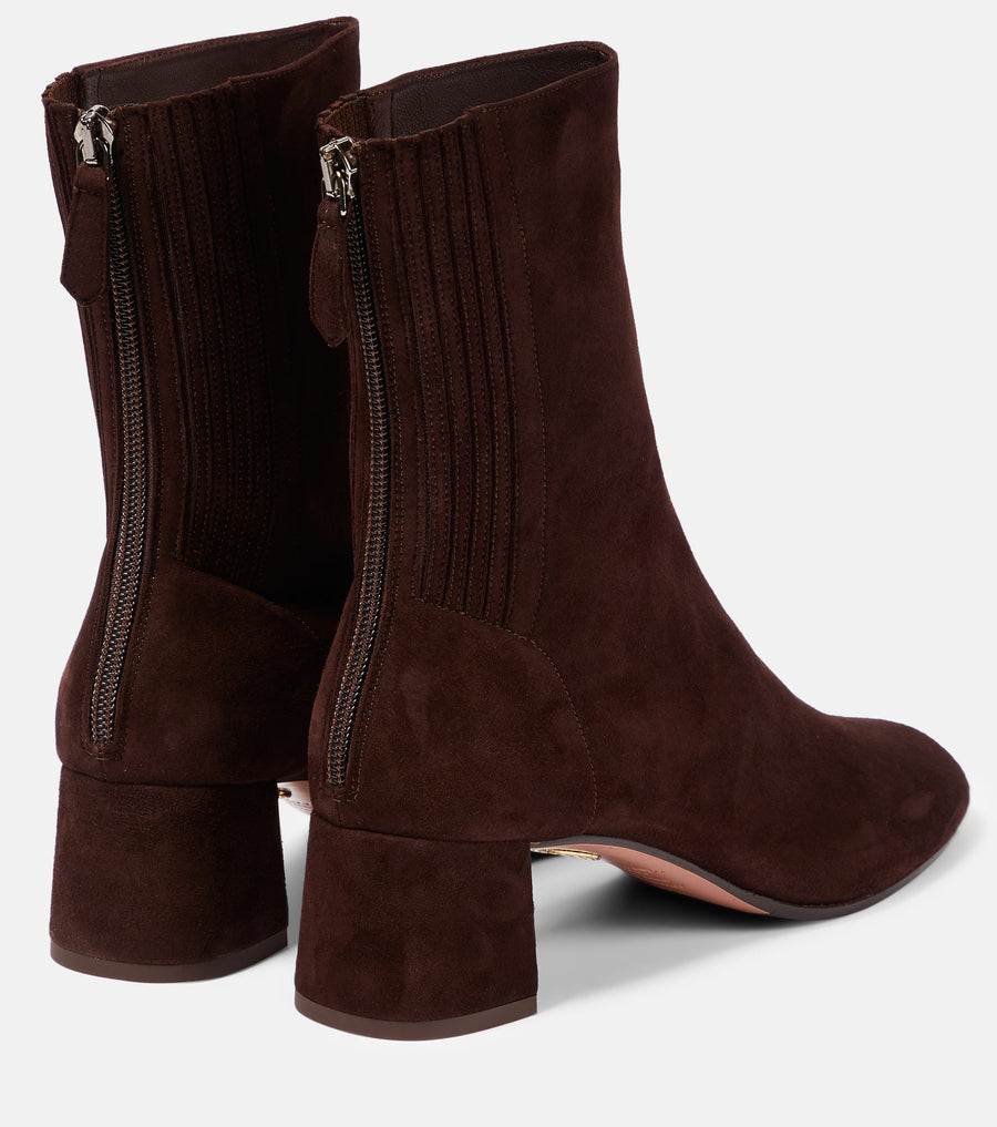 AQUAZZURA SAINT HONORE BOOTIE 35 - ESPRESSO