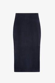 SPRWMN SUEDE TUBE SKIRT - MARINE