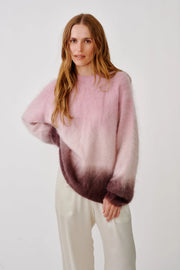 SABLYN JUNE RELAXED RAGLAN OMBRE CREWNECK - SOFT PINK