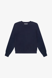 SPRWMN LONG SLEEVE RAGLAN SWEATER - NAVY