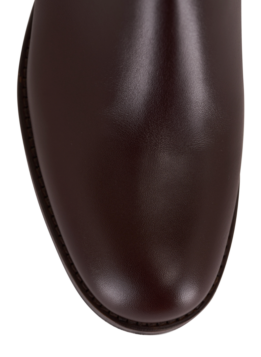 Manolo Blahnik Chelsea Boot in Dark Brown