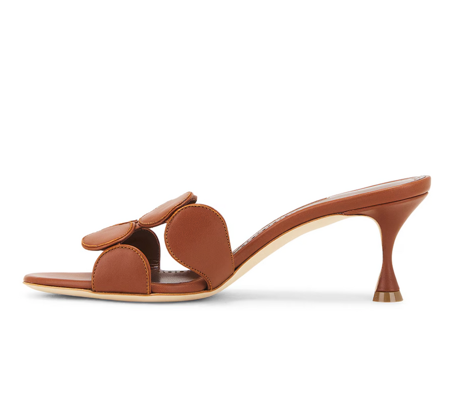 Manolo Blahnik Haribalmu in Medium Brown