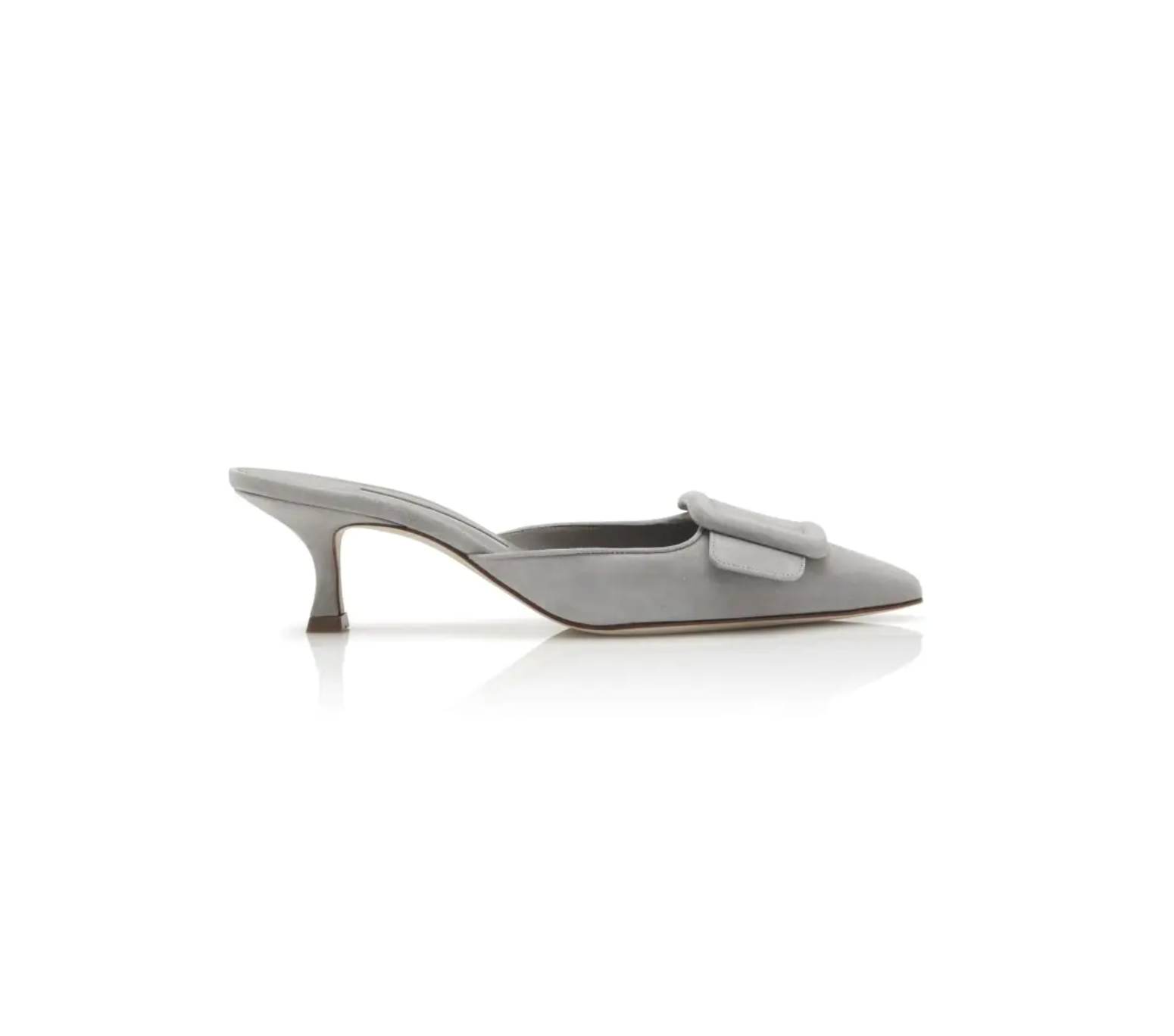 Manolo Blahnik Maysale Mule in Light Grey