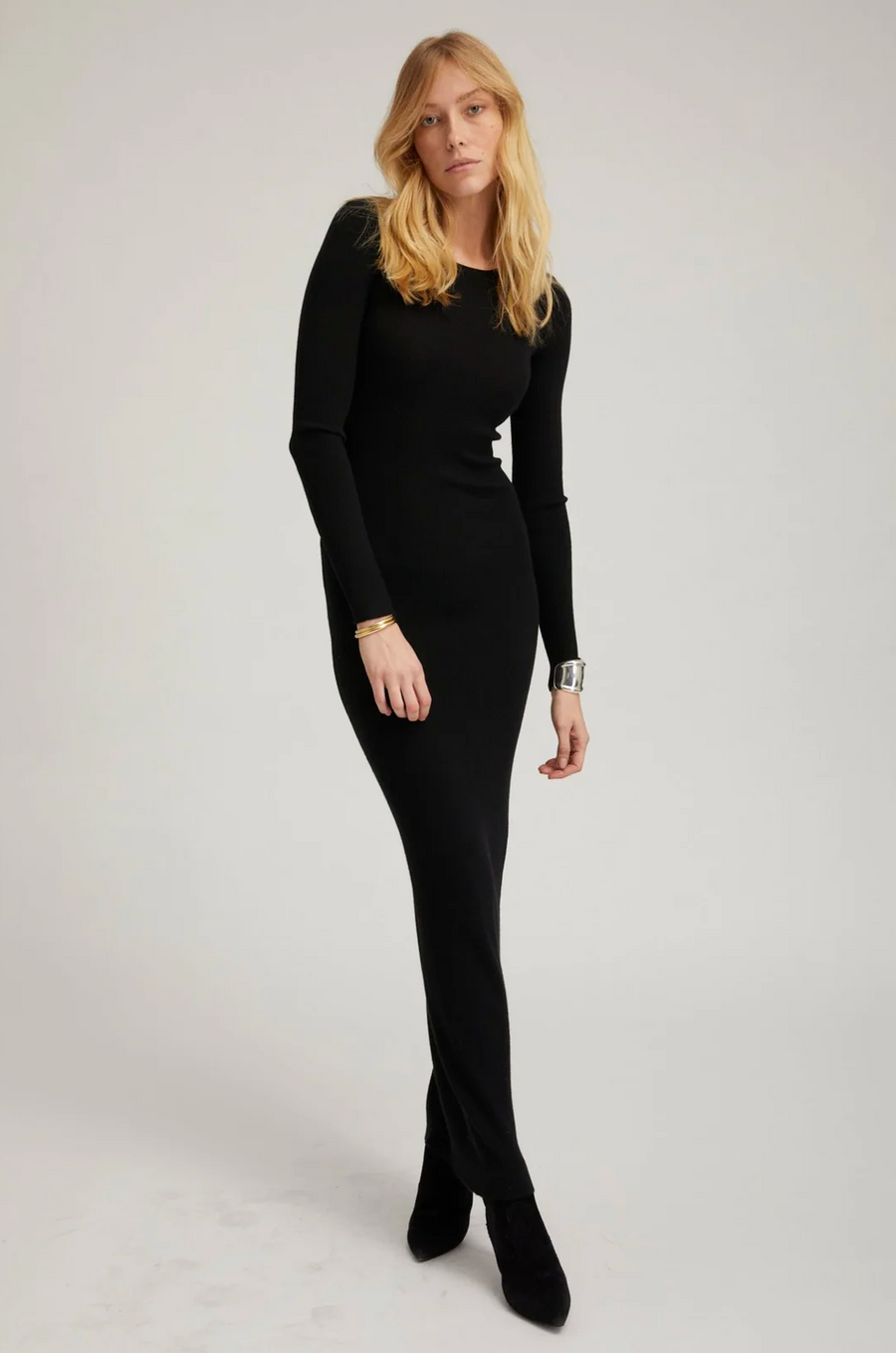 SPRWMN Long Sleeve Crewneck Maxi Dress