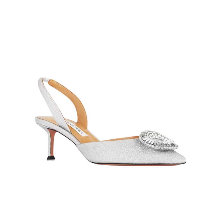 Aquazzura Crystal Hoop Slingback