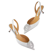 Aquazzura Crystal Hoop Slingback