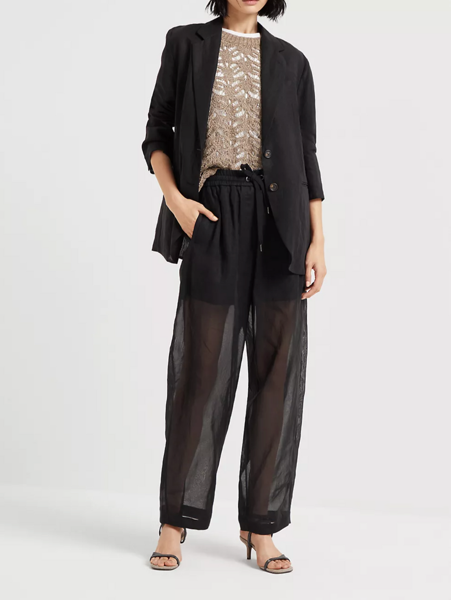 Brunello Cucinelli Organza Cotton Pant