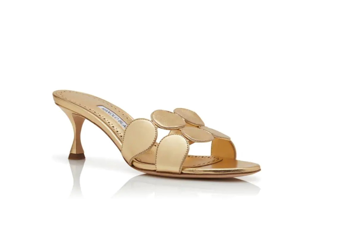 MANOLO BLAHNIK  HARIBALMU OS RIAL 050 GOLD