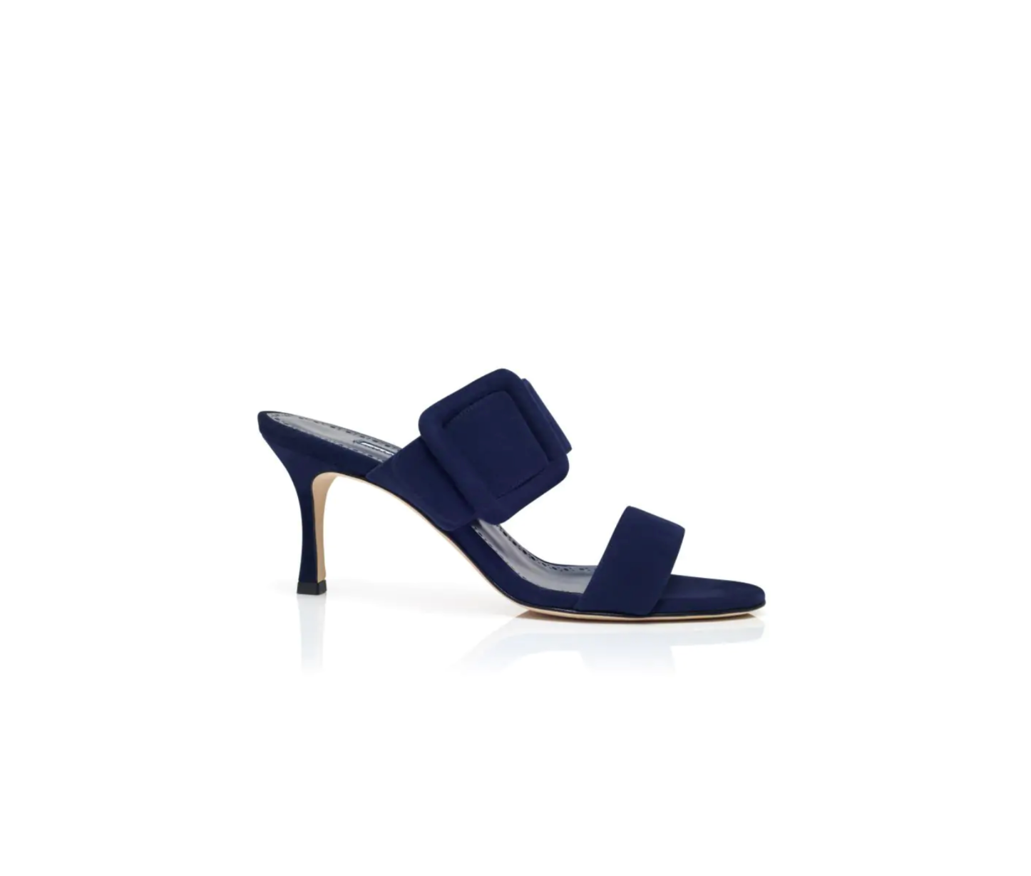 Manolo Blahnik Gable Mule in Navy