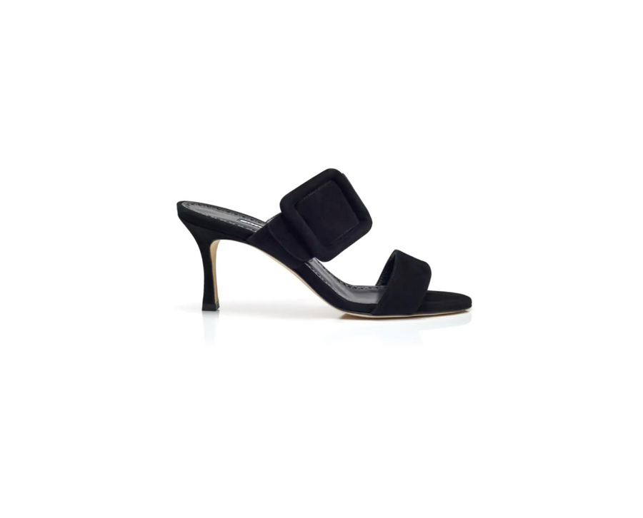 Manolo Blanik Gable Mule in Black