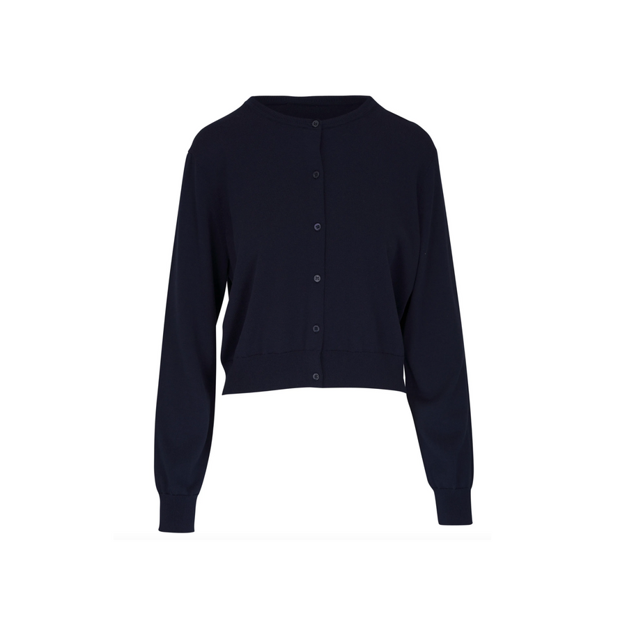 Carolina Herrera Long Sleeve Crewneck Cardigan