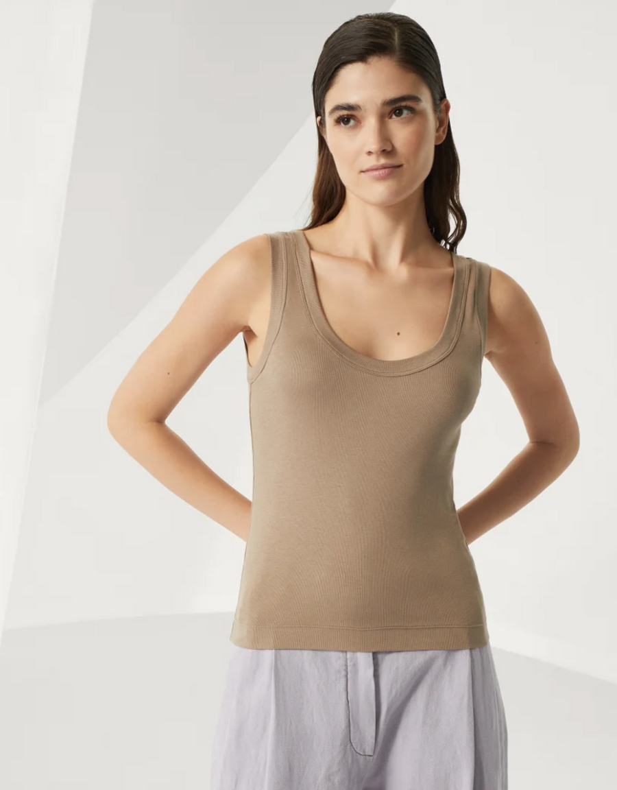 Brunello Cucinelli Ribbed Cotton Tank