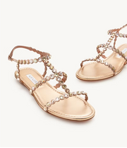 Aquazzura Tequila Sandal in Light Copper