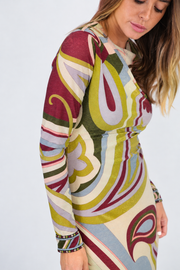 LEONARD PARIS LUMI ROMEO DRESS - MULTI