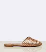 AQUAZZURA SWEET SURRENDER MULE FLAT - LIGHT COPPER