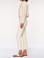 DL1961 MARA STRAIGHT MID RISE  INSTASCULPT ANKLE ECRU