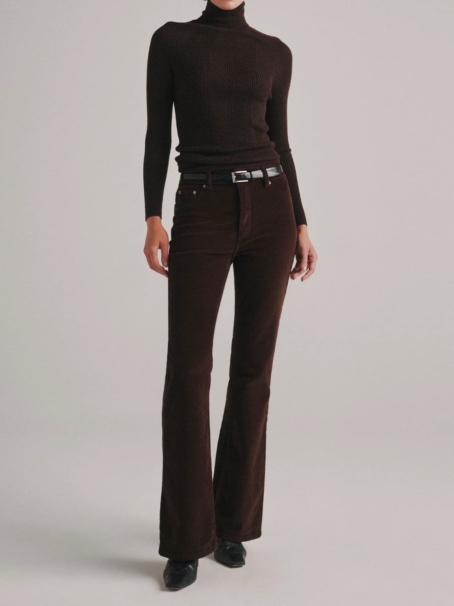 DL1961 TURTLENECK SWEATER - BRUNETTE