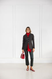 Diane Firsten Windowpane Cashmere Jacket