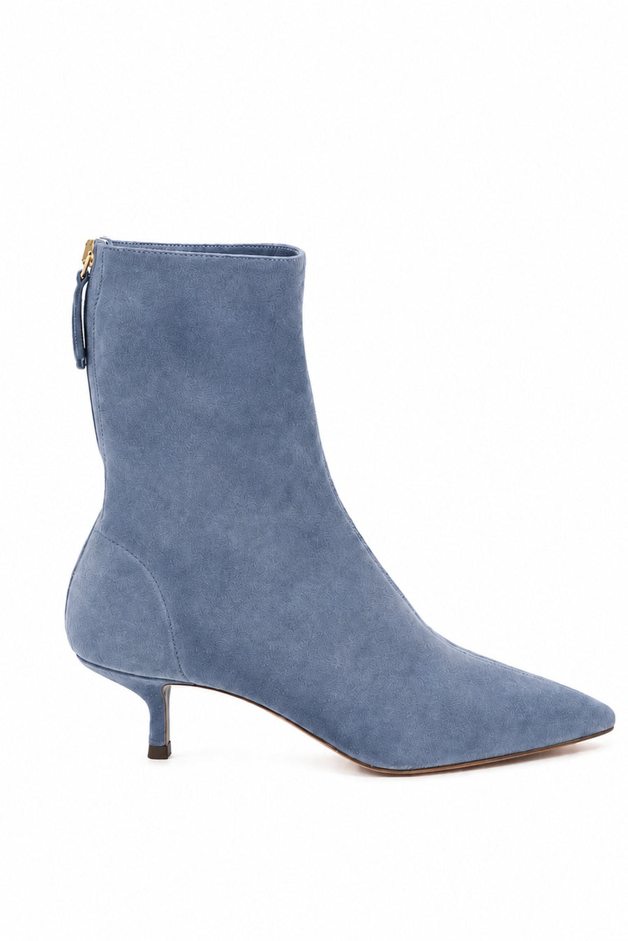 AQUAZZURA MONTMARTRE SUEDE BOOTIE - CASHMERE BLUE