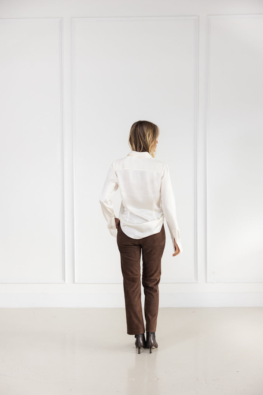 DF ITALIAN MADE SILK SHIRT - IVORY