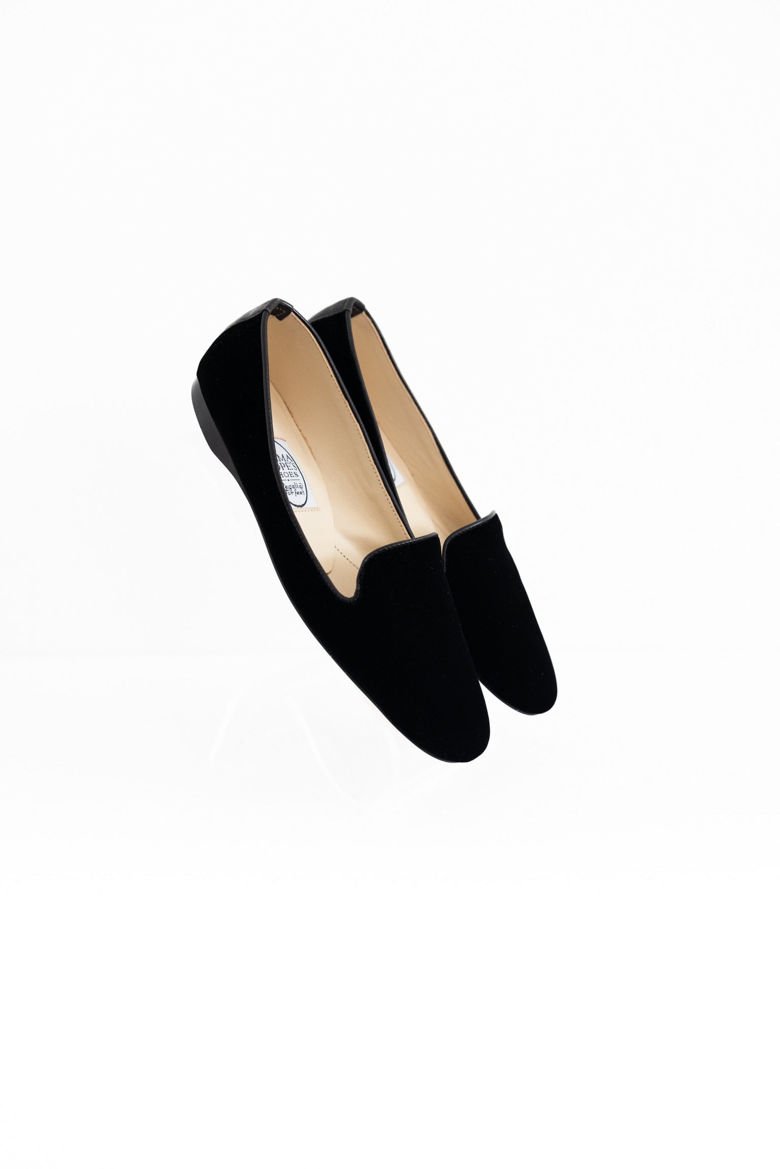 Velvet Slipper in Black