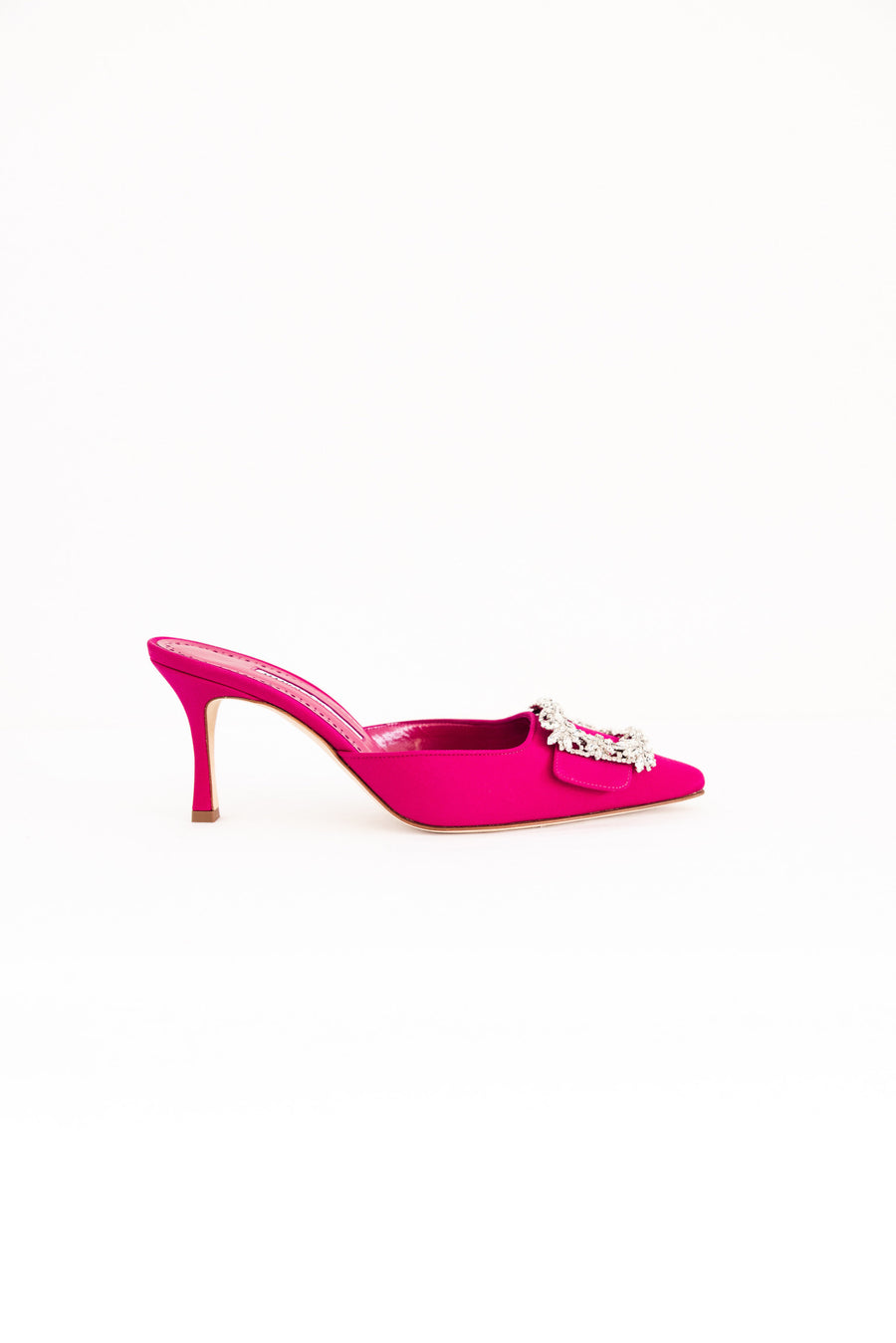 Manolo Blahnik Pink Pump with Jewel