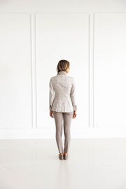 Diane Firsten Silk Windowpane Jacket