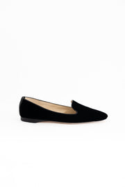 Velvet Slipper in Black