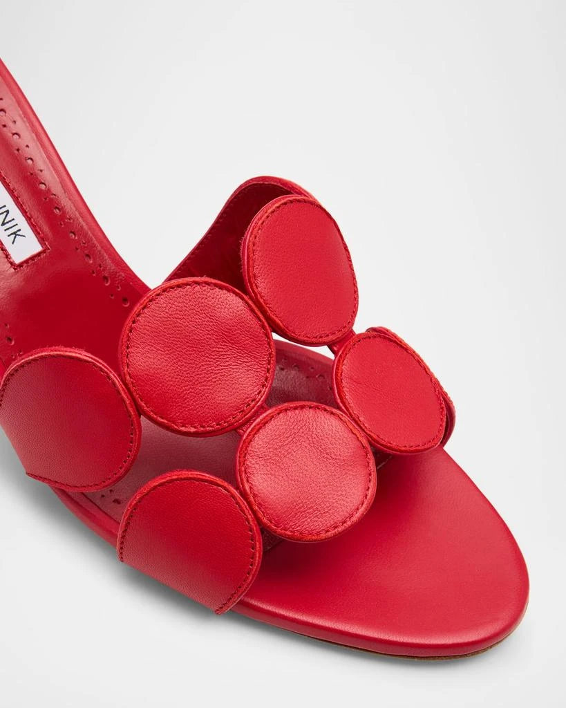 MANOLO BLAHNIK HARIBALMU NAPPA LEATHER - RED